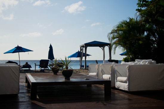 Open air lounge at The House, Barbados