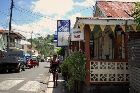 Walking Anse La Raye by Kathleen Bennett