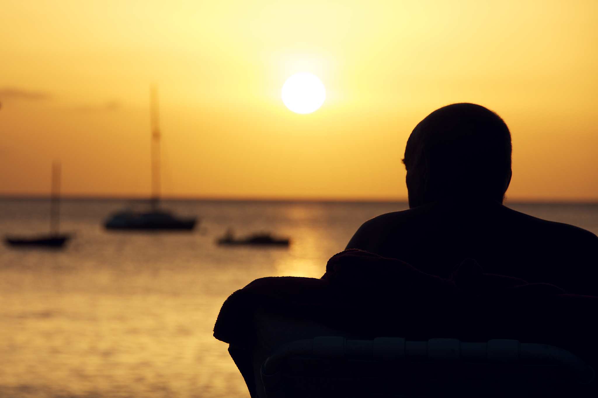 sunset at The Colony Club Hotel, Barbados by Patrick Bennett