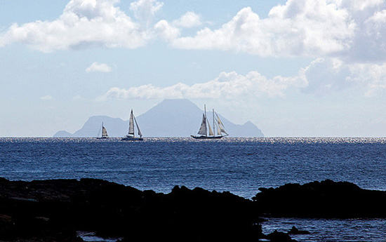 saba in the distance