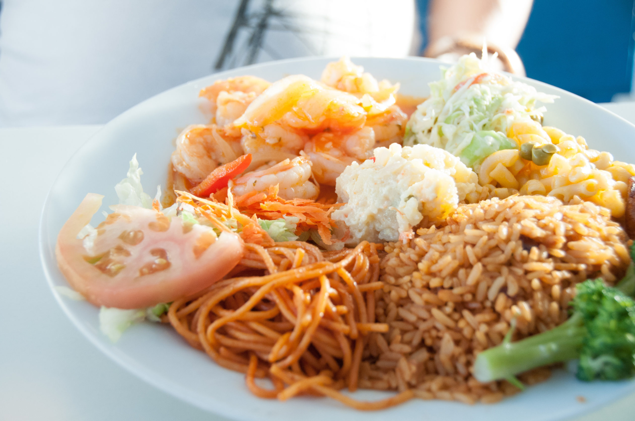 Shrimp plate at The Best Lolo St. Martin