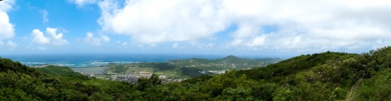 view from Pic Paradis St. Martin