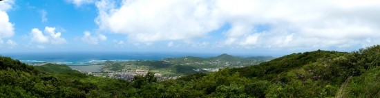 view from Pic Paradis St. Martin view from Pic Paradis St. Martin