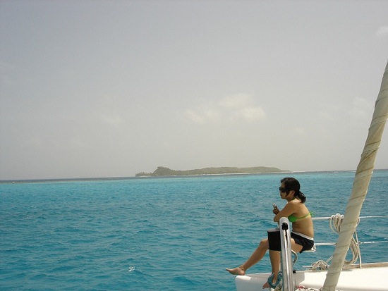 Sailing off Necker Island, British Virgin Islands