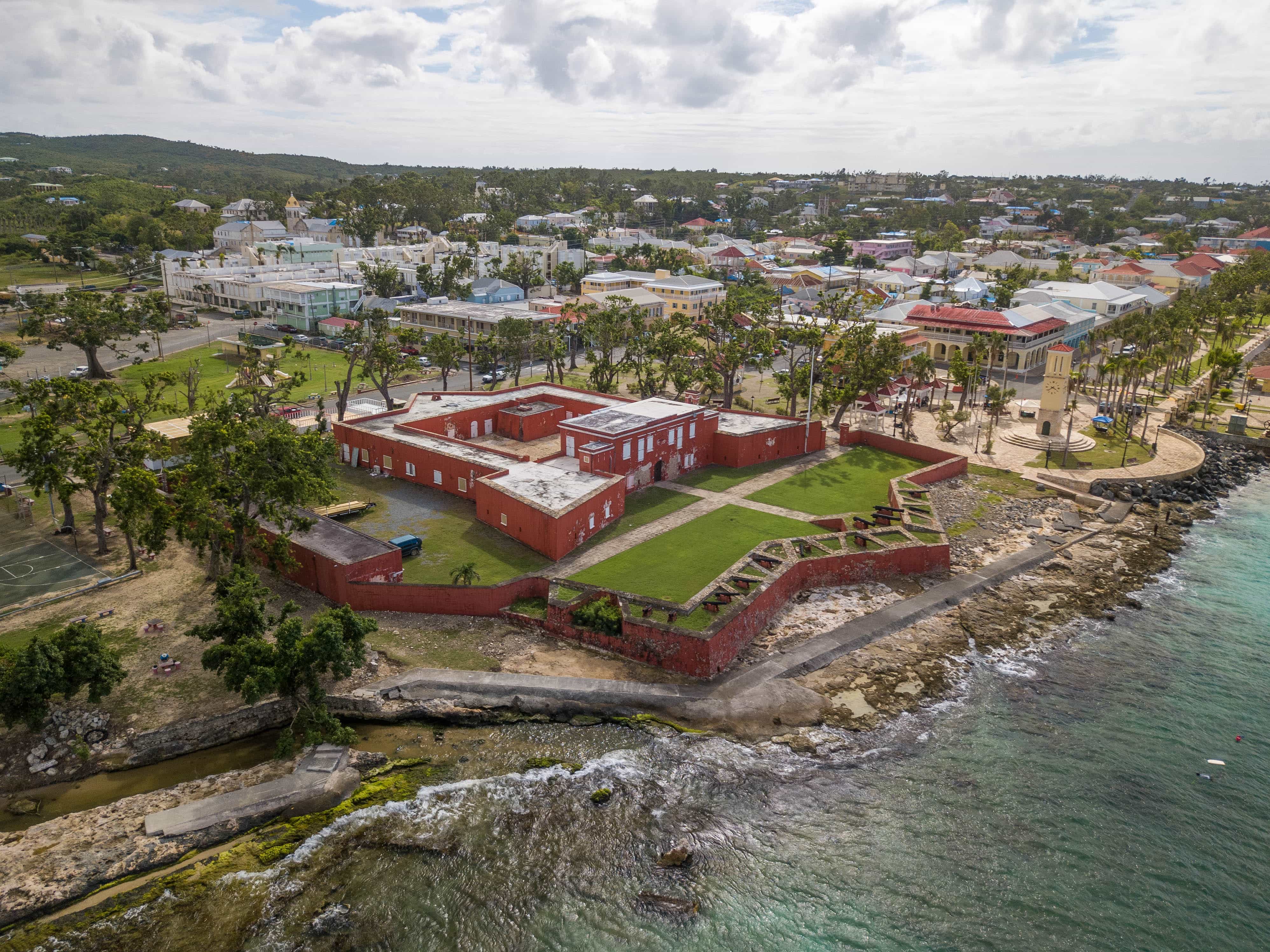 Fort Frederik from above