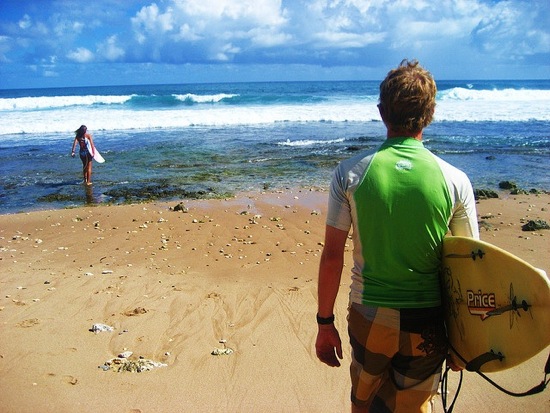 Surfing Barbados