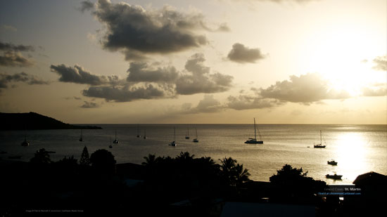 Sunset Over Grand Case, St. Martin