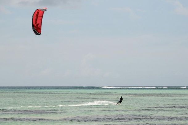 Kite boarding Pigeon Point, Tobago