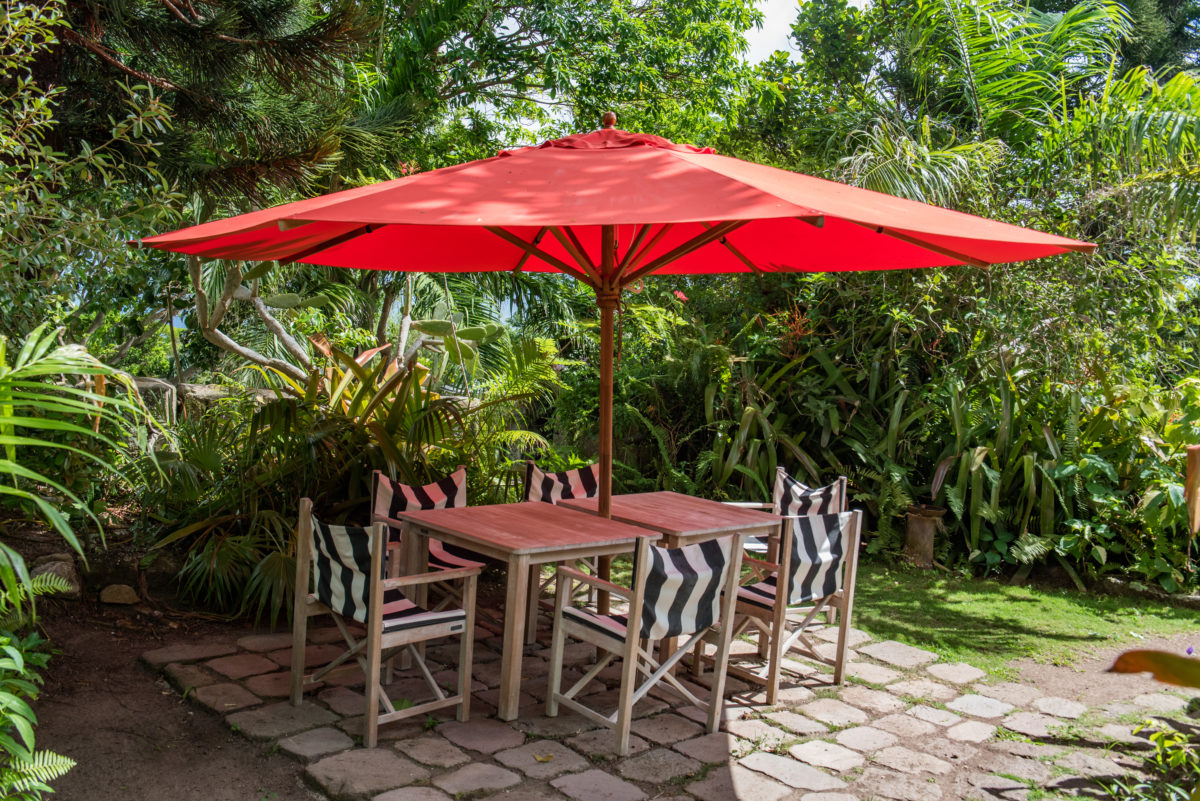 Golden Rock Inn Garden Seating