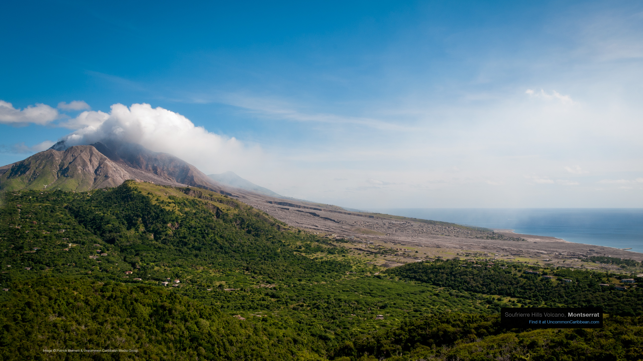 Soufrierre Hills Volcano, Montserrat by Patrick Bennett