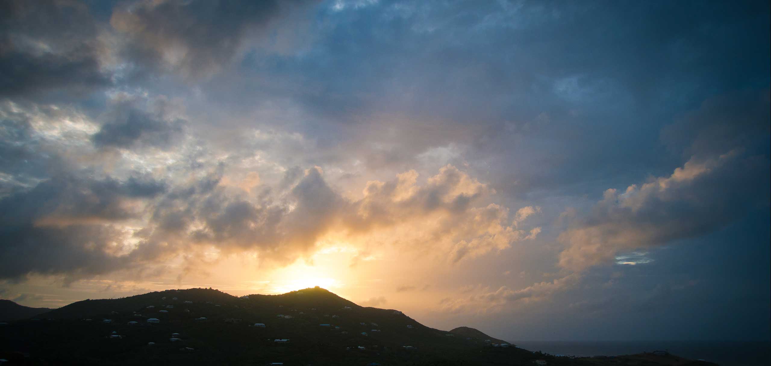 Sunrise over St. Croix after the Storm by Patrick Bennett