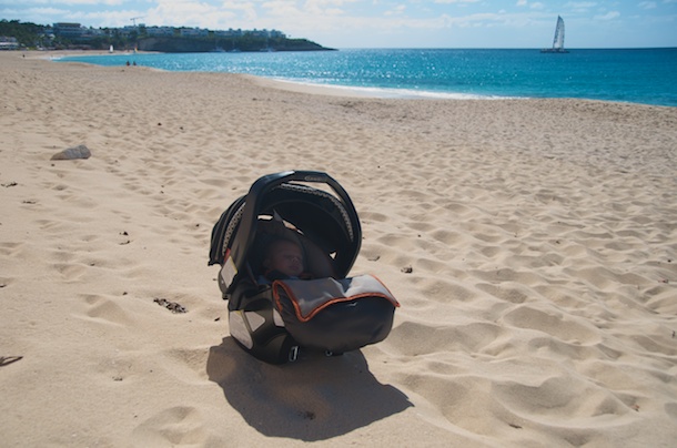 Car Seats come in handy in the Caribbean