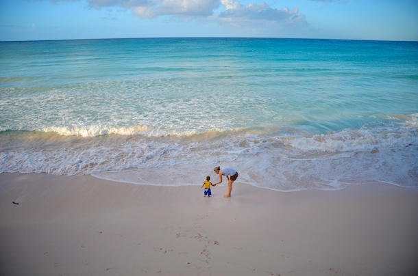 Morning on the beach, Barbados