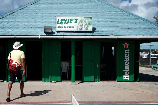 Lexie's Bar Oistins Fish Market By Day, Barbados by Patrick Bennett