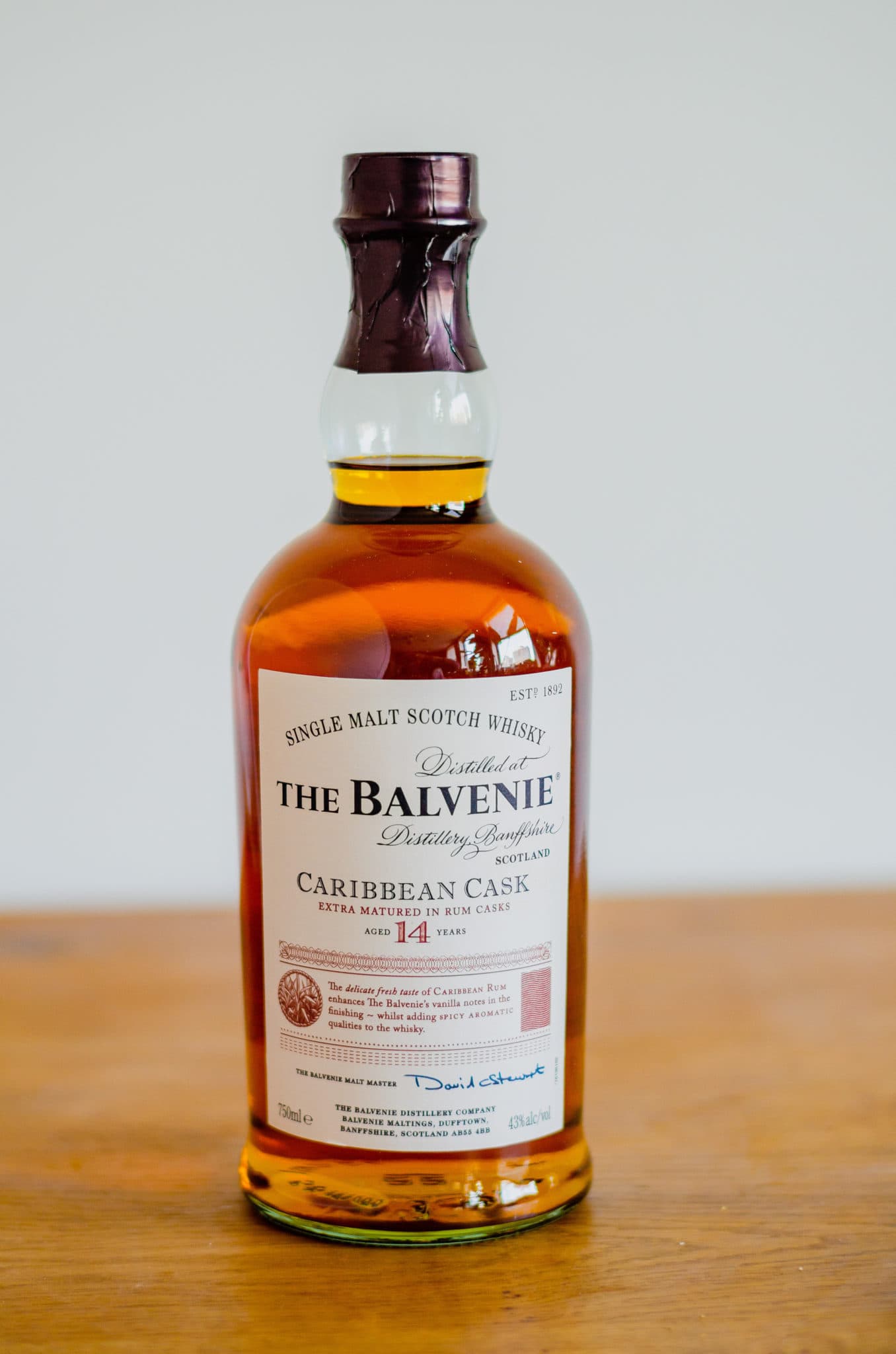 The Balvenie Caribbean Cask Single Malt Scotch
