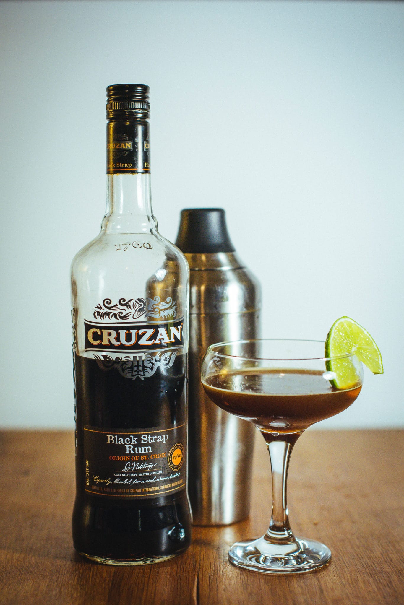 Cruzan Black Strap Rum cocktail
