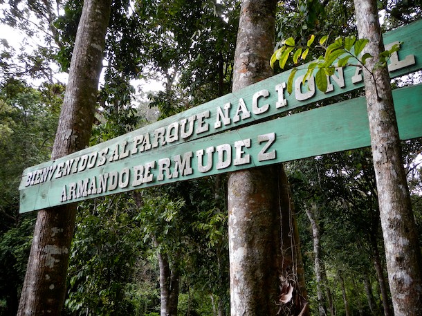 Welcome SIgnage, Pico Duarte, Dominican Republic by Patrick Bennett