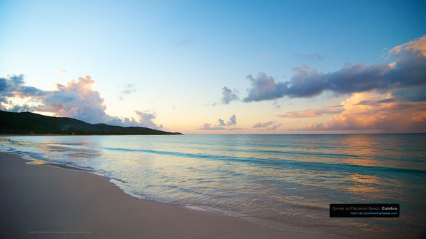 Sunset on Flamenco Beach Culebra by Patrick Bennett