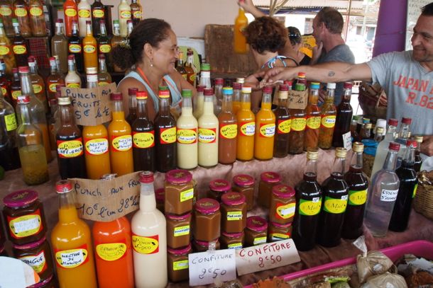 Monique's goods at Le Petit Marché de Sainte-Anne 