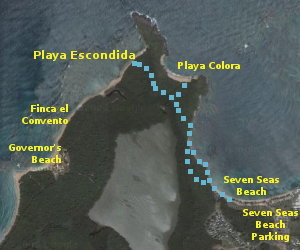 path to secluded beaches