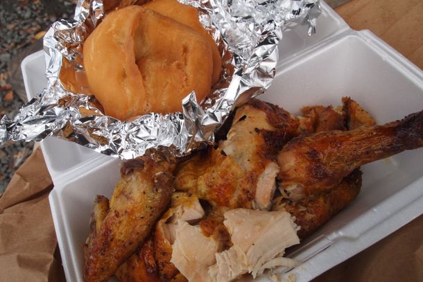 Chicken + Johnny Cake