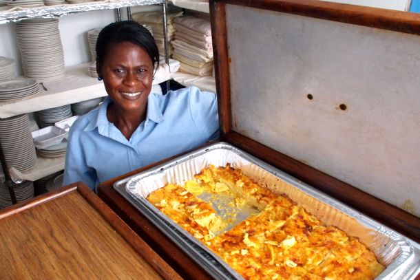 Macaronie Pie at Exuma Point Exuma Point's Macaroni Pie