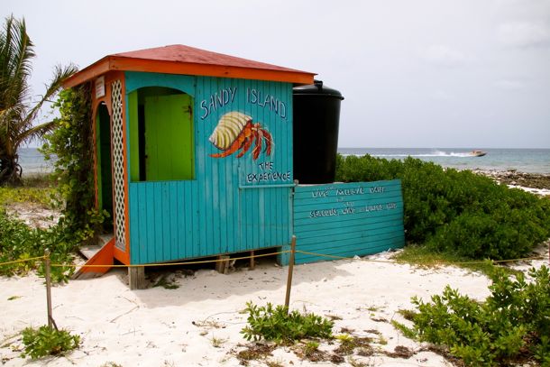 Sandy Island, the experience... Sandy Island restroom