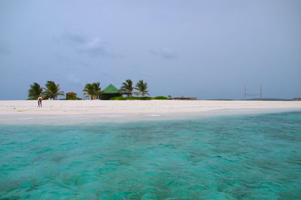 Approaching Sandy Island Anguilla