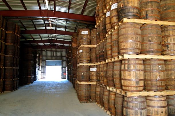 Cruzan Rum aging warehouse