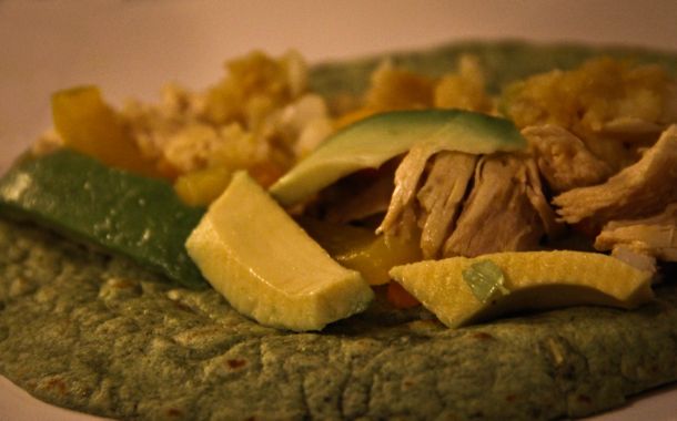 Adding avocado Adding avocado