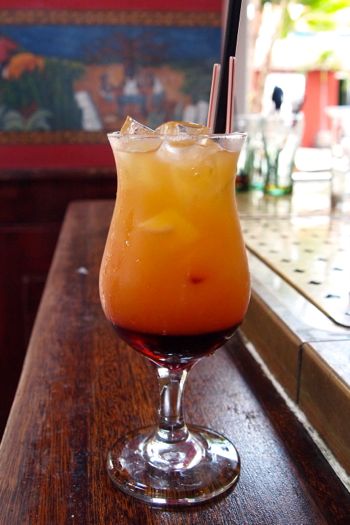 Surprise! Rum cocktail curacao