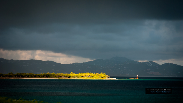 Sunny on Steven Cay, St. John by Patrick Bennett