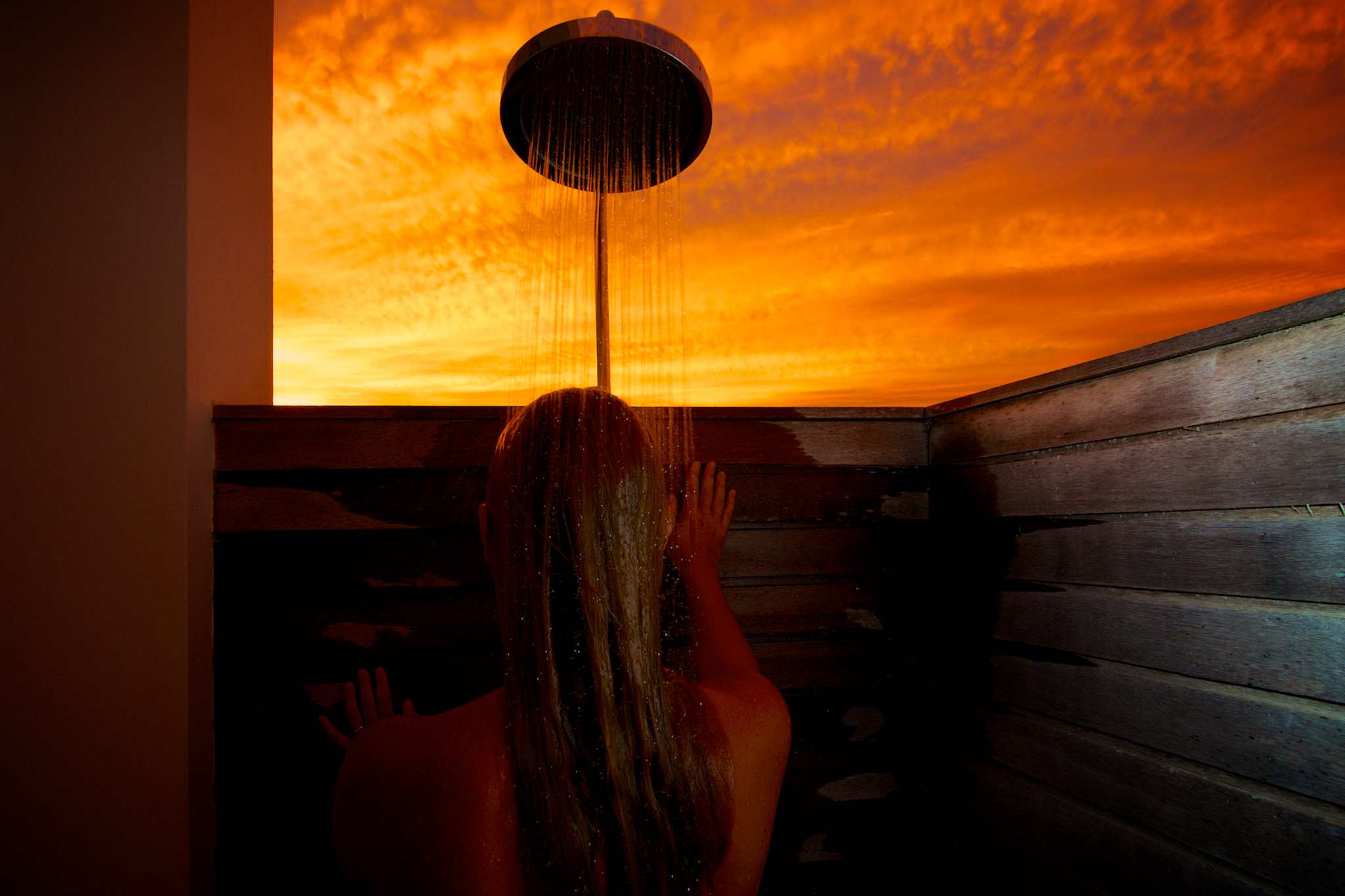 Sunset Shower at Ani Private Resorts, Anguilla