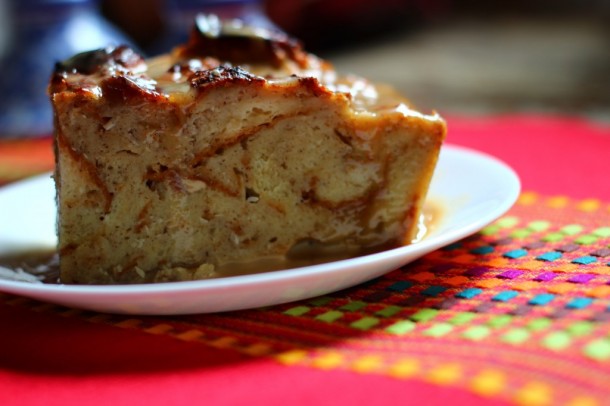 Coquito Bread Pudding by The Crucian Contessa