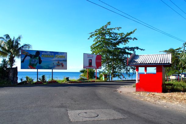 Entrance to Gouyave Entering Gouyave