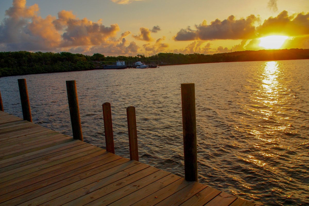 Sunrise view from our Waterfront Room at Green Turtle Club, Abaco | SBPR