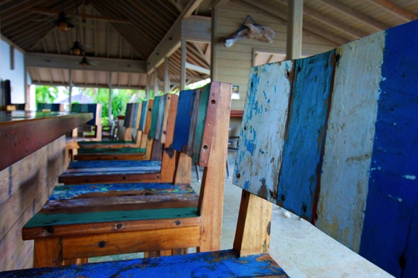 Colorful Cooper Island Barstools | Kathryn Rapier