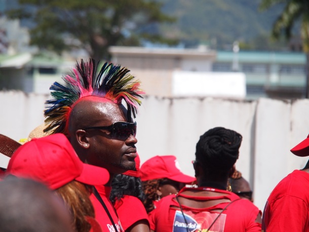 Feather head man, 2013 Trinidad Carnival/SBPR