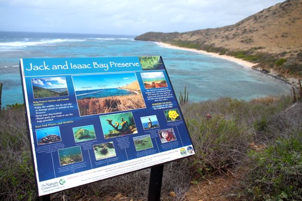 Jack & Isaac Bay Preserve Info Sign | Credit: SBPR