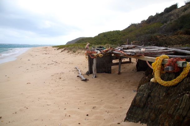 Ramshackle shelter, Isaac's Bay, St. Croix | Credit: SBPR