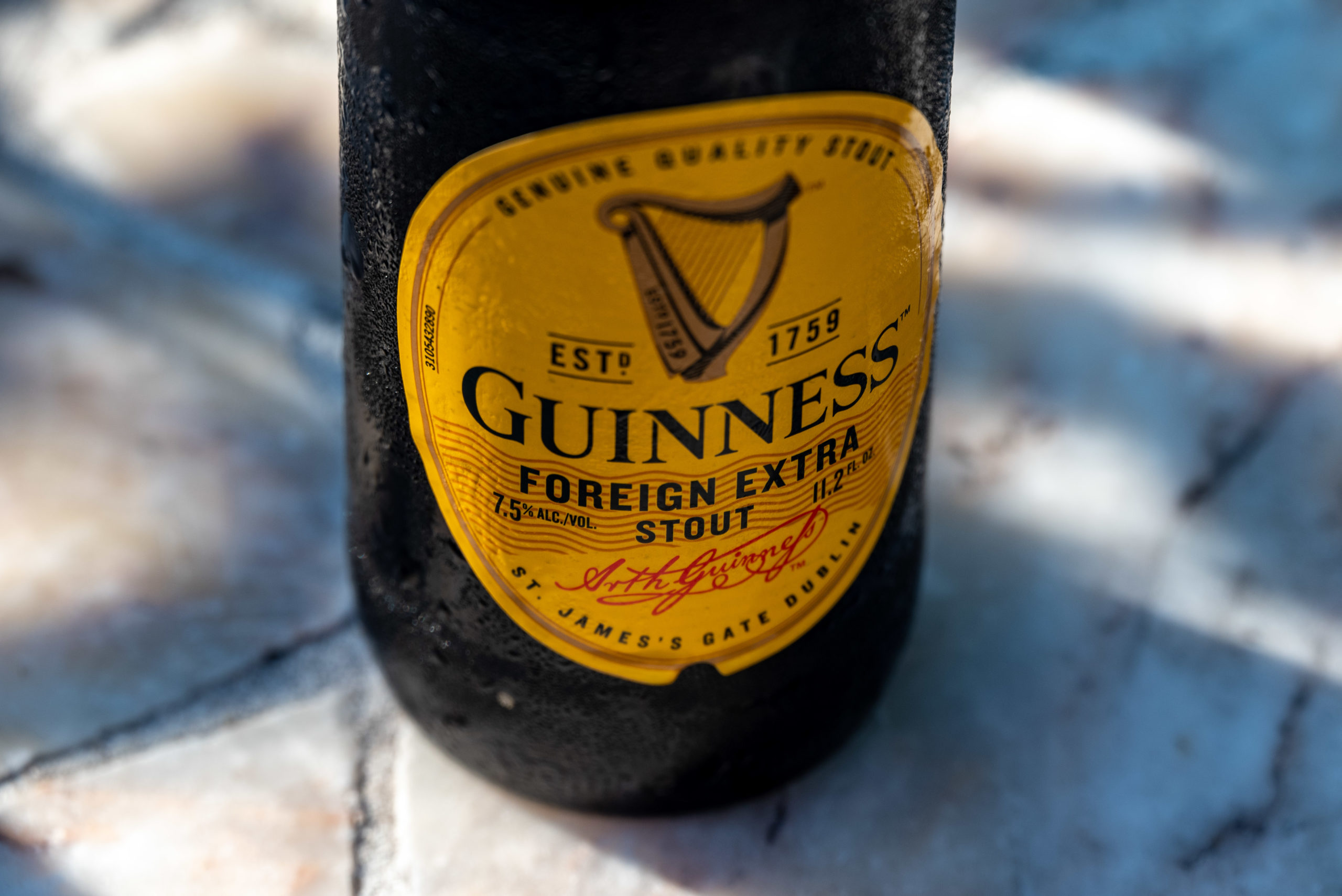 Guinness Foreign Extra Stout label