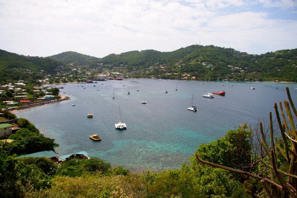 View of Admiralty Bay from Fort Hamilton | SBPR