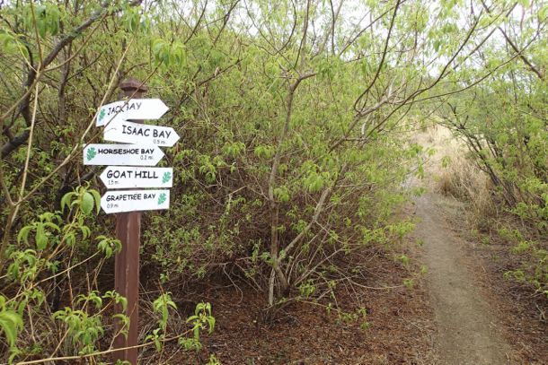 More signs along the trail to Jack's Bay | SBPR