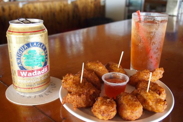 Snackin' at Turner's Beach Bar, Antigua | SBPR