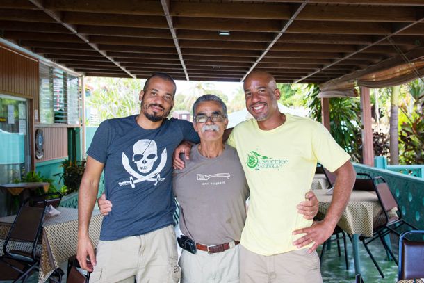 Hanging with JT, aka Don Bigote, at Villa Morales, St. Croix