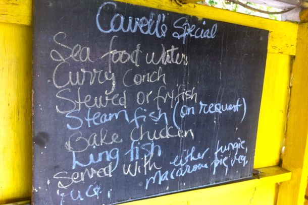 On the menu at Cavell's Cook Shop, Antigua | SBPR