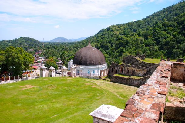Looking out over Milot and the Milot Chapel from Sans-Souci Palace, Haiti | SBPR