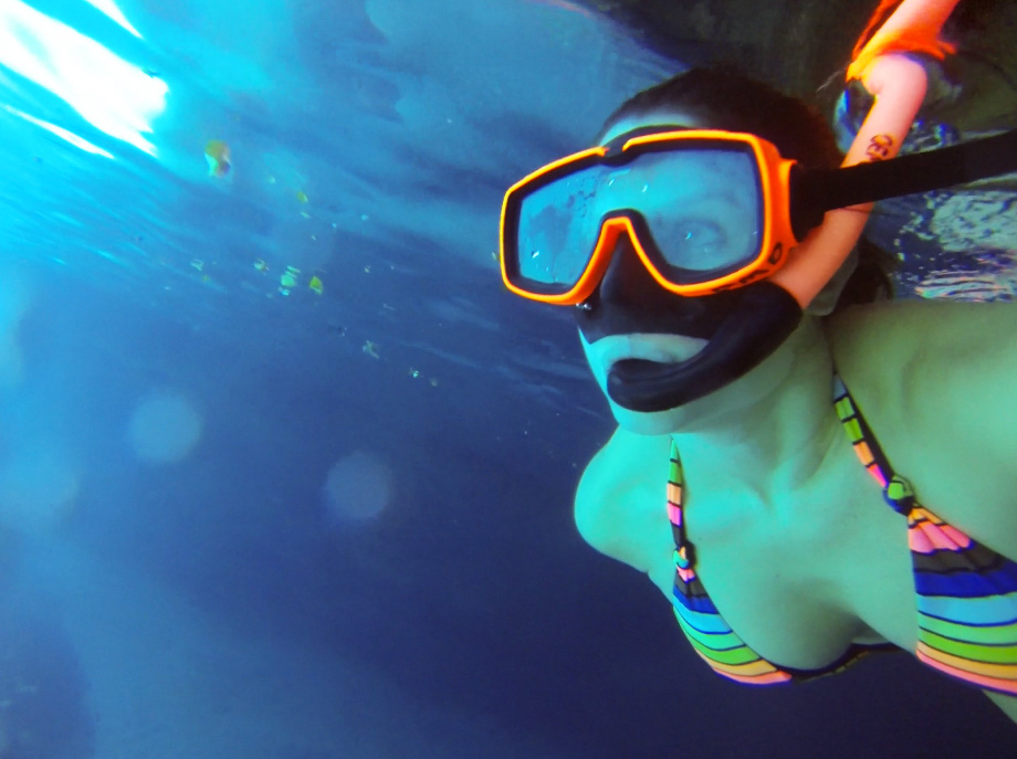 Snorkeling Curacao Blue Cave with Ashley Castle