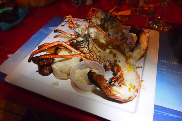 My lobster dinner at Le Petibonum, Martinique | SBPR
