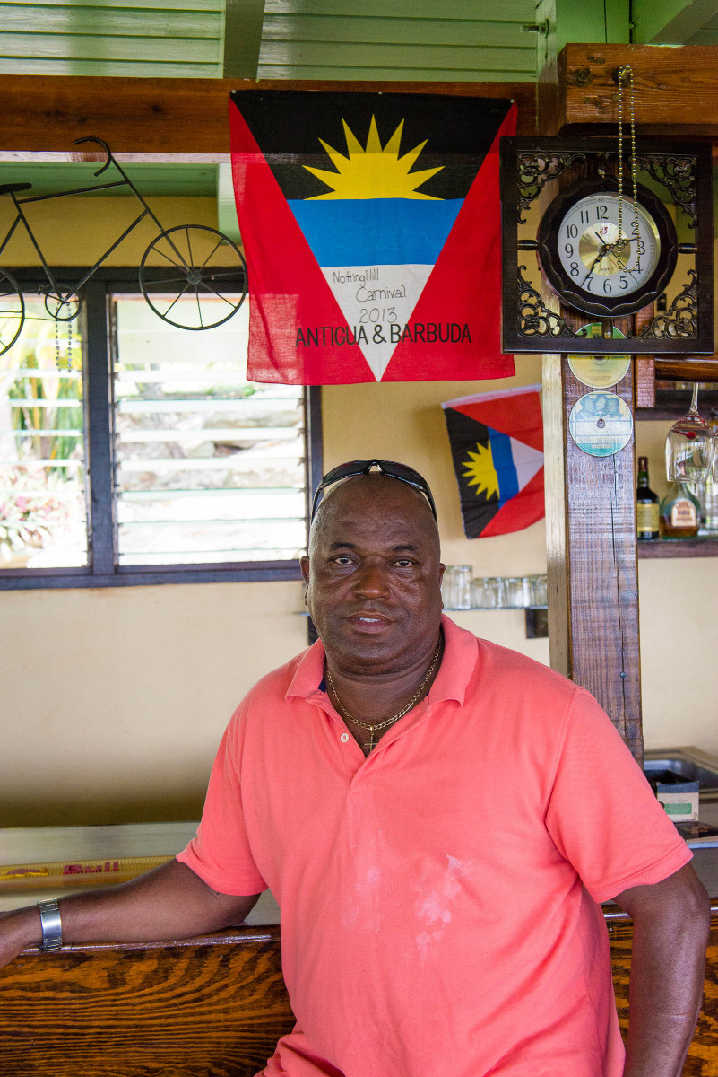 Mr. Buba Himself at Buba's Antigua by Patrick Bennett